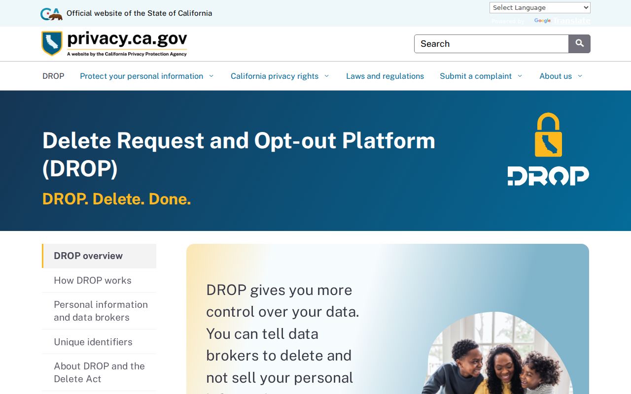 Garden Grove neighbors privacy and data-broker deletion portal