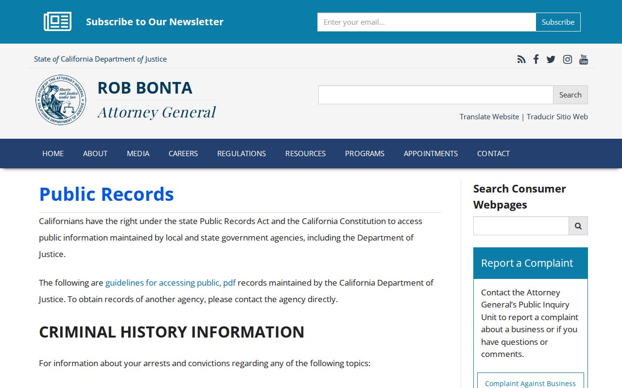 Garden Grove previous residents California public records overview